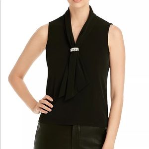 KARL LAGERFELD PARIS
Draped Sleeveless Top